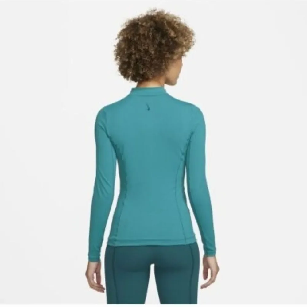 Nike Yoga Luxe Dri Fit Full Zip Women’s Teal Jacket Size 1X